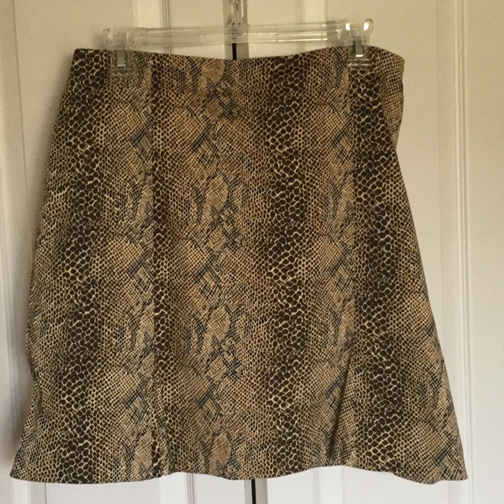 Snakeskin print Tribal Skort
